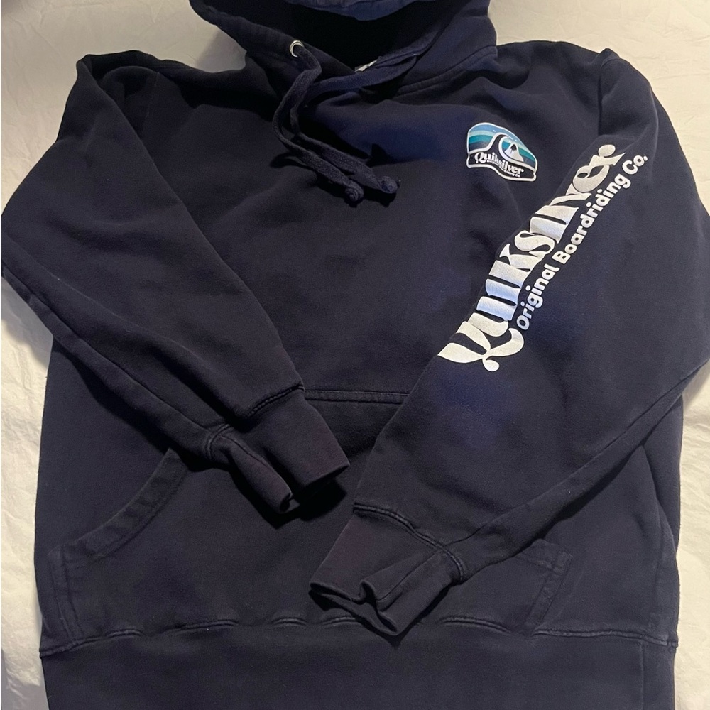 Quiksilver Men's Navy Blue Hoodie